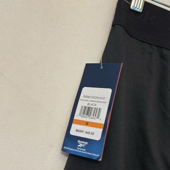 Reebok black compression pants Size M New - Picture 10 of 10